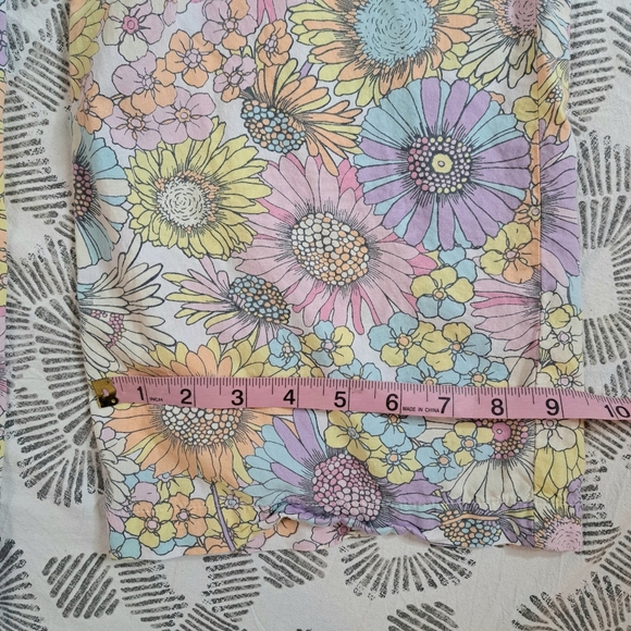 Gap Cotton Poplin Floral PJ Lounge Set Long Sleeve Button Down Drawstring Pant S - Picture 15 of 16